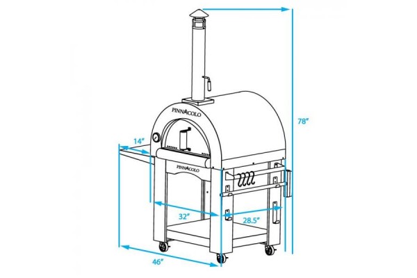 Pinnacolo Premio Wood Fired Outdoor Pizza Oven With Accessories Pinnacolo Premio Wood Fired Outdoor Pizza Oven With Accessories