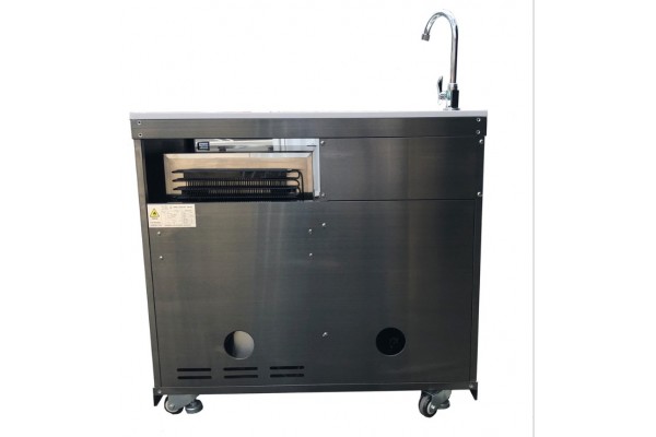 Mont Alpi Black Stainless Steel Beverage Center