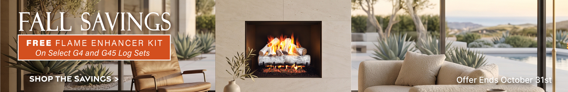 Free Flame Enhancer Upgrade for Selected Real Fyre Gas Log Sets