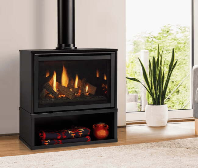 Majestic 30-inch Ruby Freestanding Direct Vent Gas Fireplace